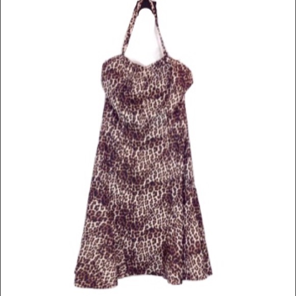 Nikibiki Dresses & Skirts - NWT Nikibiki Leopard Convertible Halter Dress